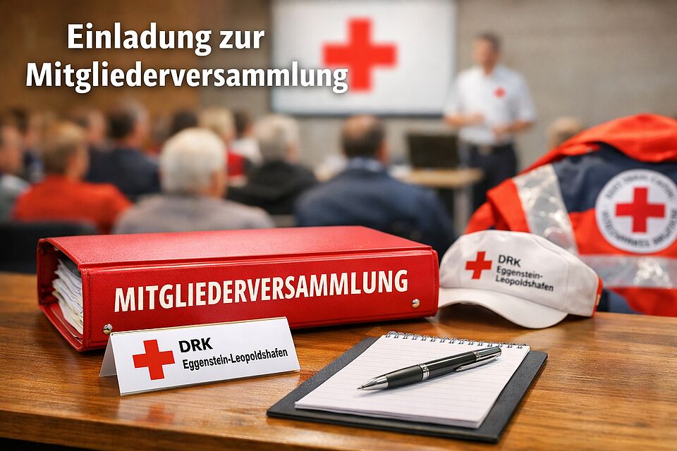 Einladung zur Mitgliederversammlung des DRK Eggenstein-Leopoldshafen Symbolbild: Einladung zur Mitgliederversammlung des DRK Eggenstein-Leopoldshafen