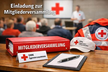Einladung zur Mitgliederversammlung des DRK Eggenstein-Leopoldshafen Symbolbild: Einladung zur Mitgliederversammlung des DRK Eggenstein-Leopoldshafen
