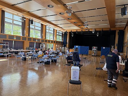 Blutspendeaktion des DRK Eggenstein-Leopoldshafen im April 2026